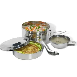 Accesorios camping Hosa Fiambrera Inox. 5 Piezas