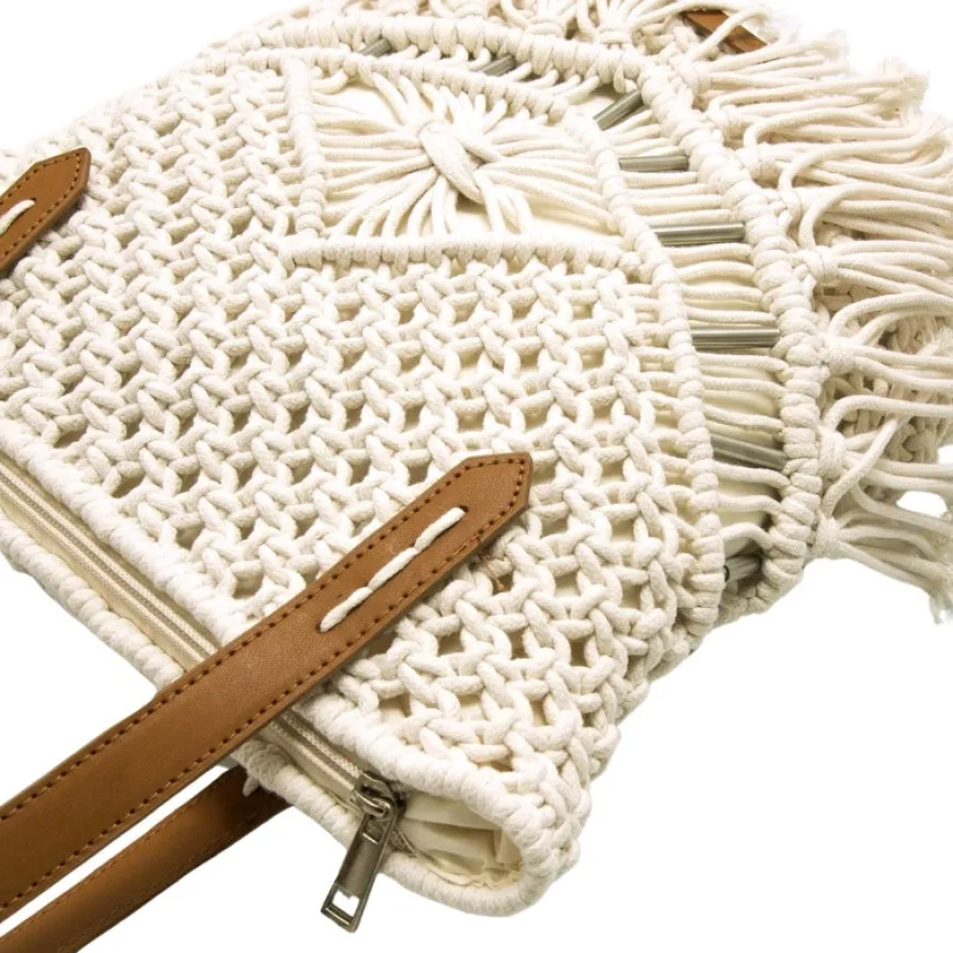 Bolso Mustang MACRAME CRUDO WORLD CUERO