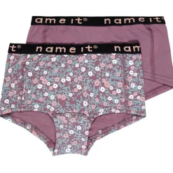 Braguitas Name-it N.U. Nkfhipster 2P Black Plum Flower Noos