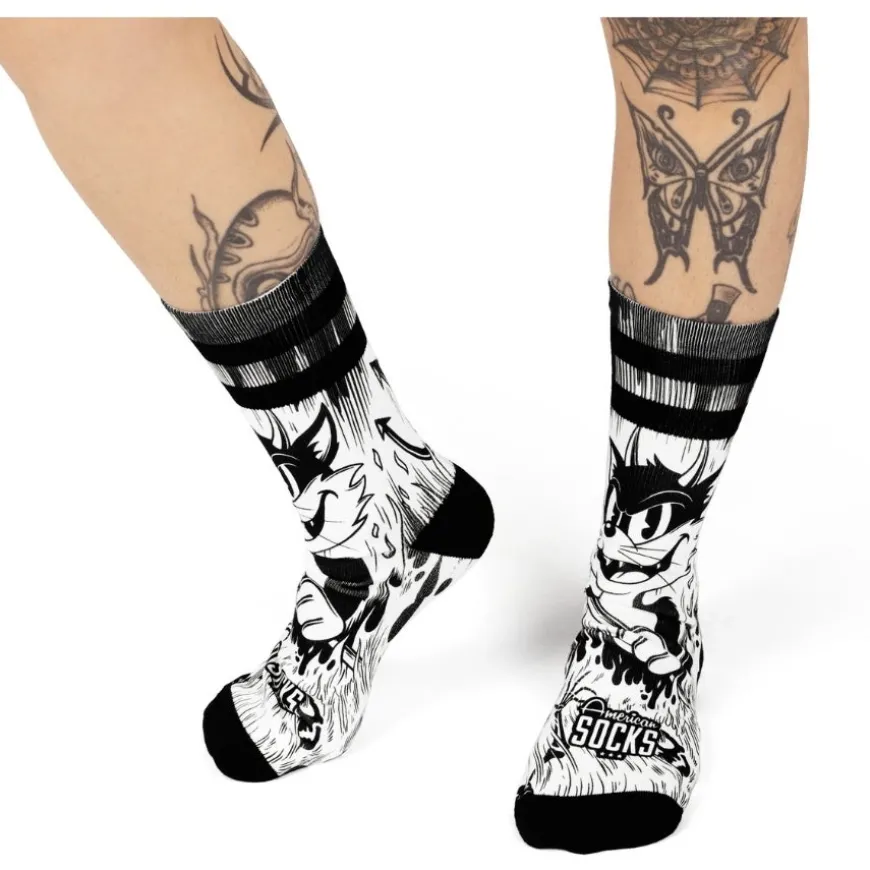 Calcetines American socks Evil Cat - Mid High