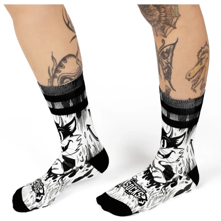 Calcetines American socks Evil Cat - Mid High