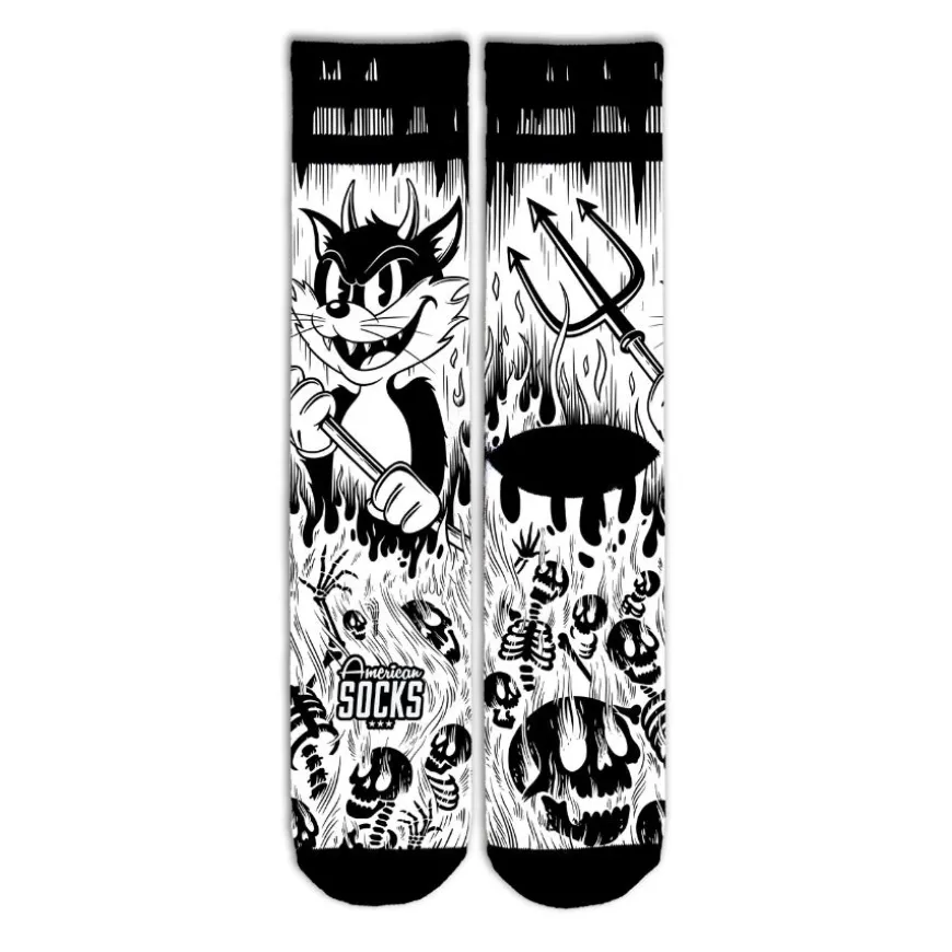 Calcetines American socks Evil Cat - Mid High