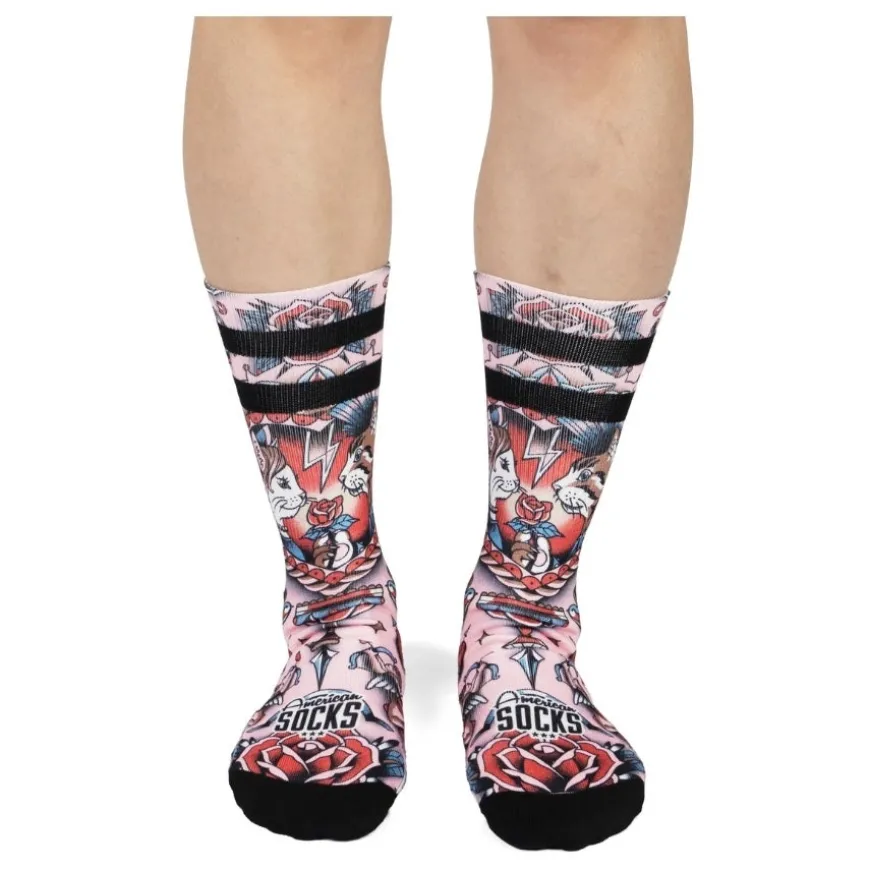 Calcetines American socks Feline Hearts