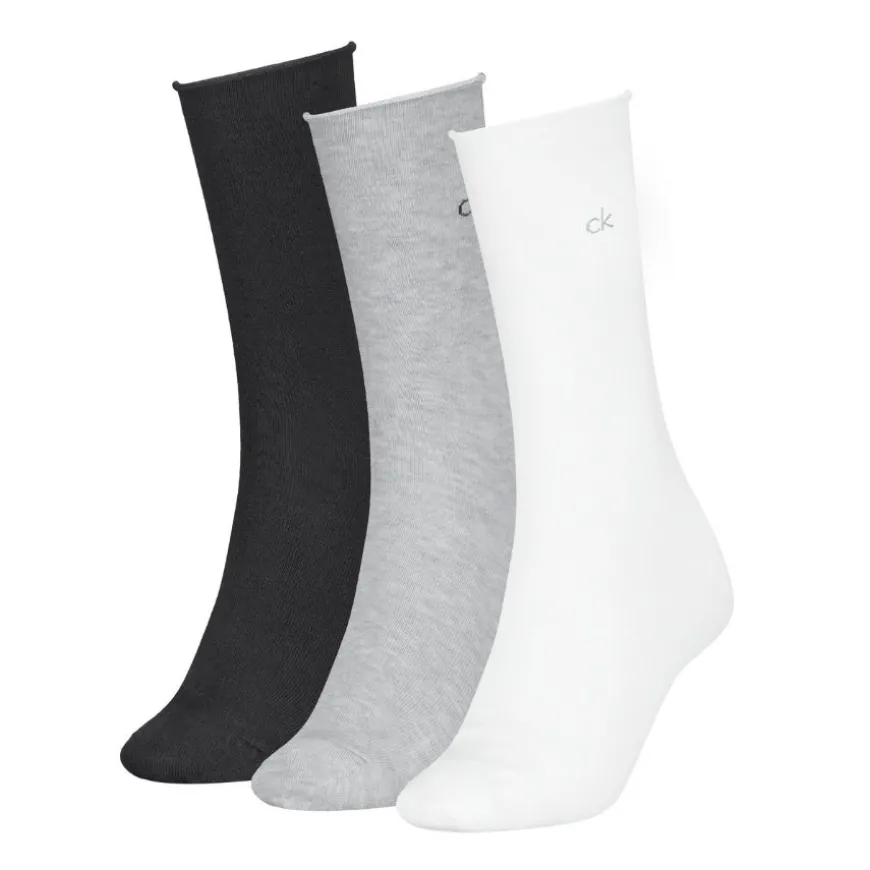 Calcetines Calvin klein Ck Women Sock 3P Rolltop