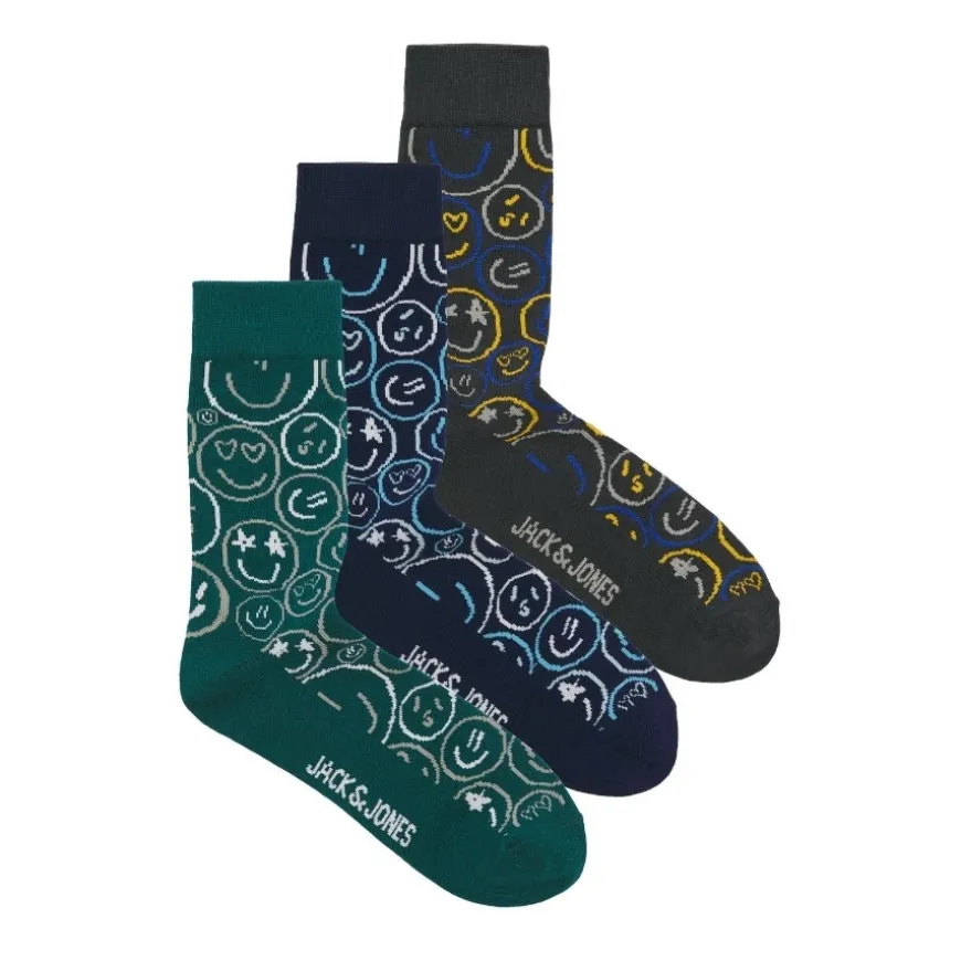 Calcetines Jack & jones Jacsilas Smiley Socks 3 Pack