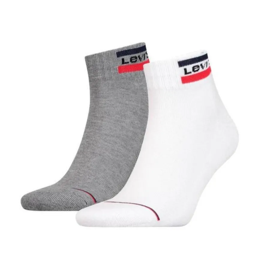 Calcetines Levis Mid Cut Sprtwr Logo 2P