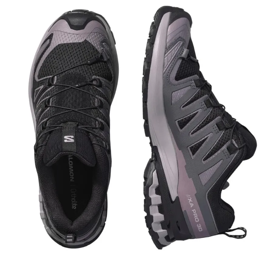 Calzado trail running Salomon Shoes Xa Pro 3D V9 W Black Gull Excali