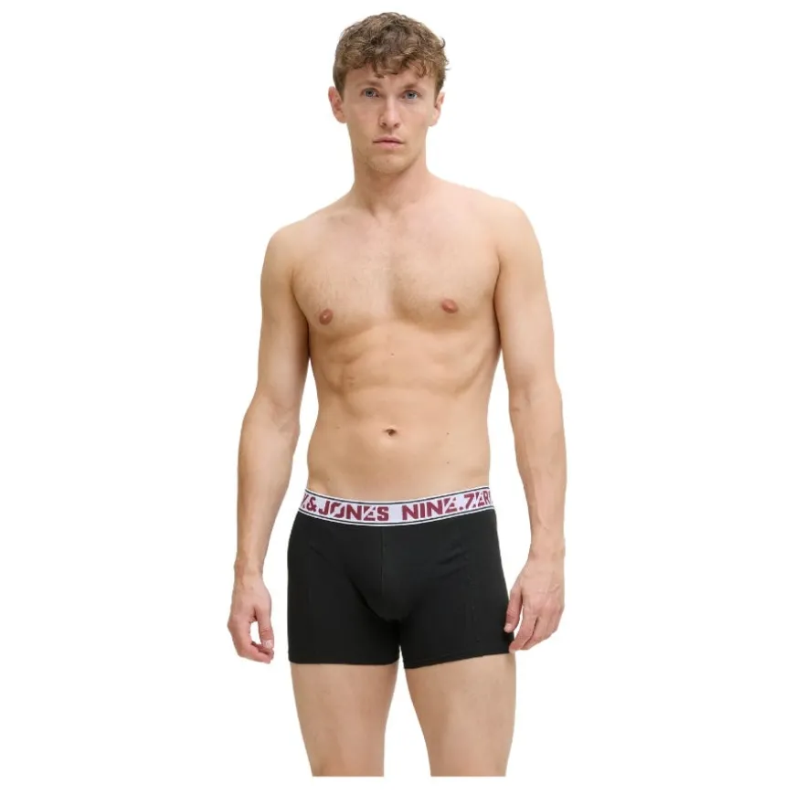 Calzoncillos Jack & jones Jaccolton Solid Trunks 3 Pack Sn