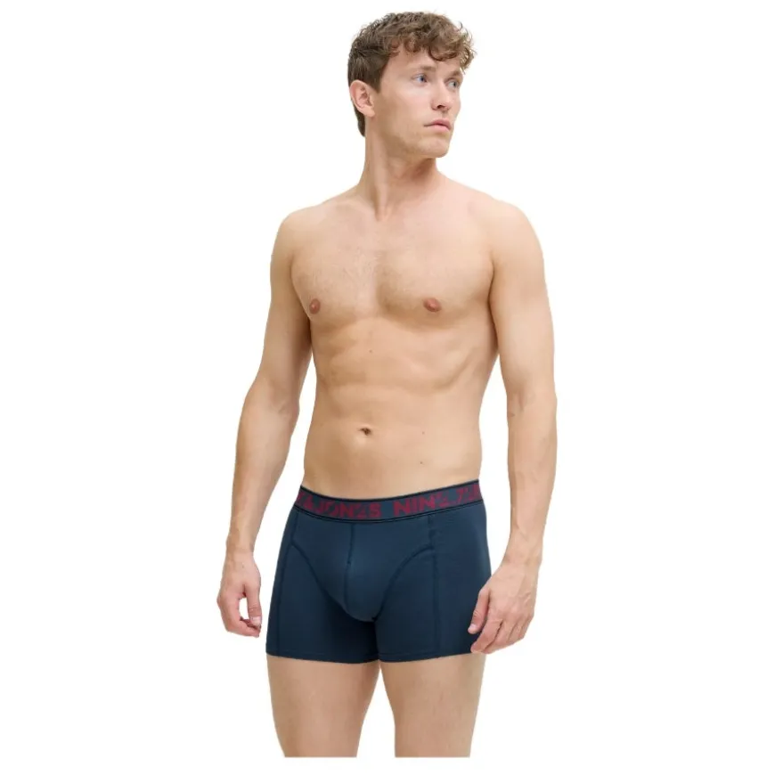 Calzoncillos Jack & jones Jaccolton Solid Trunks 3 Pack Sn