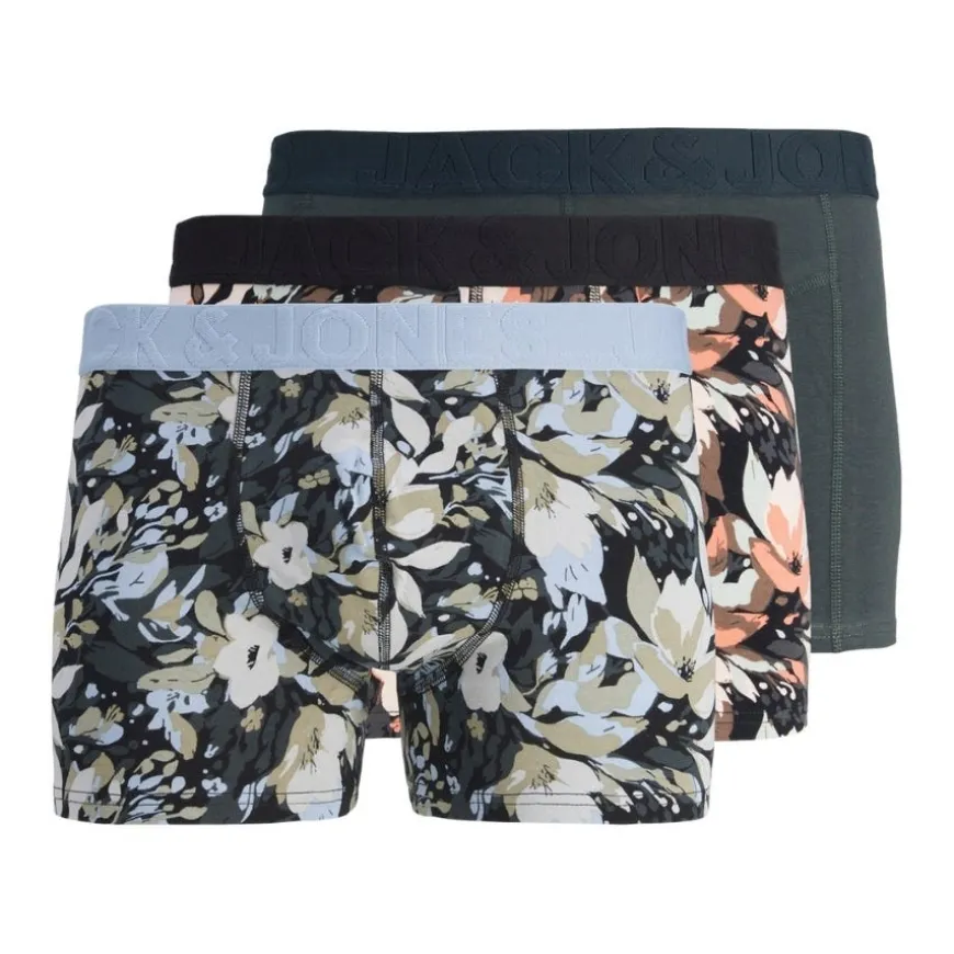 Calzoncillos Jack & jones Jacjonah Flower Trunks 3 Pack Sn