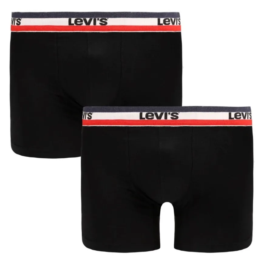 Calzoncillos Levis Levis Men Sprtswr Logo Boxer Brief Organic Co 2P