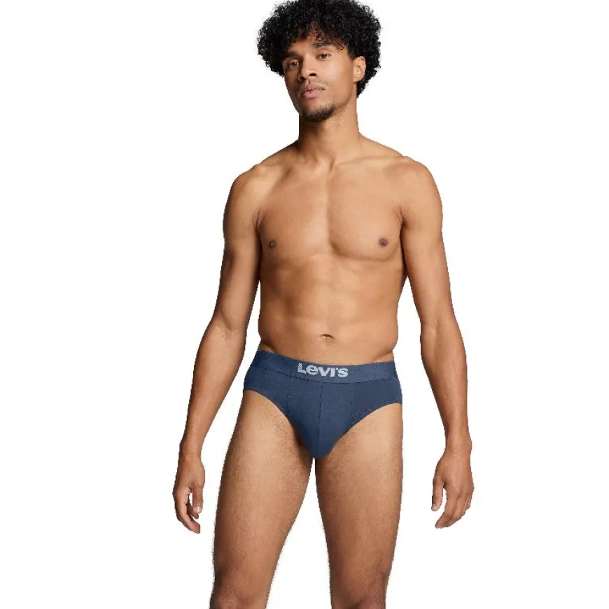 Calzoncillos Levis Levis Men Solid Basic Brief Organic Co 2P