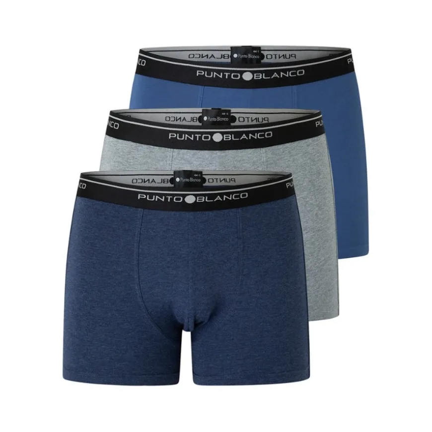 Calzoncillos Punto blanco Boxer triplo