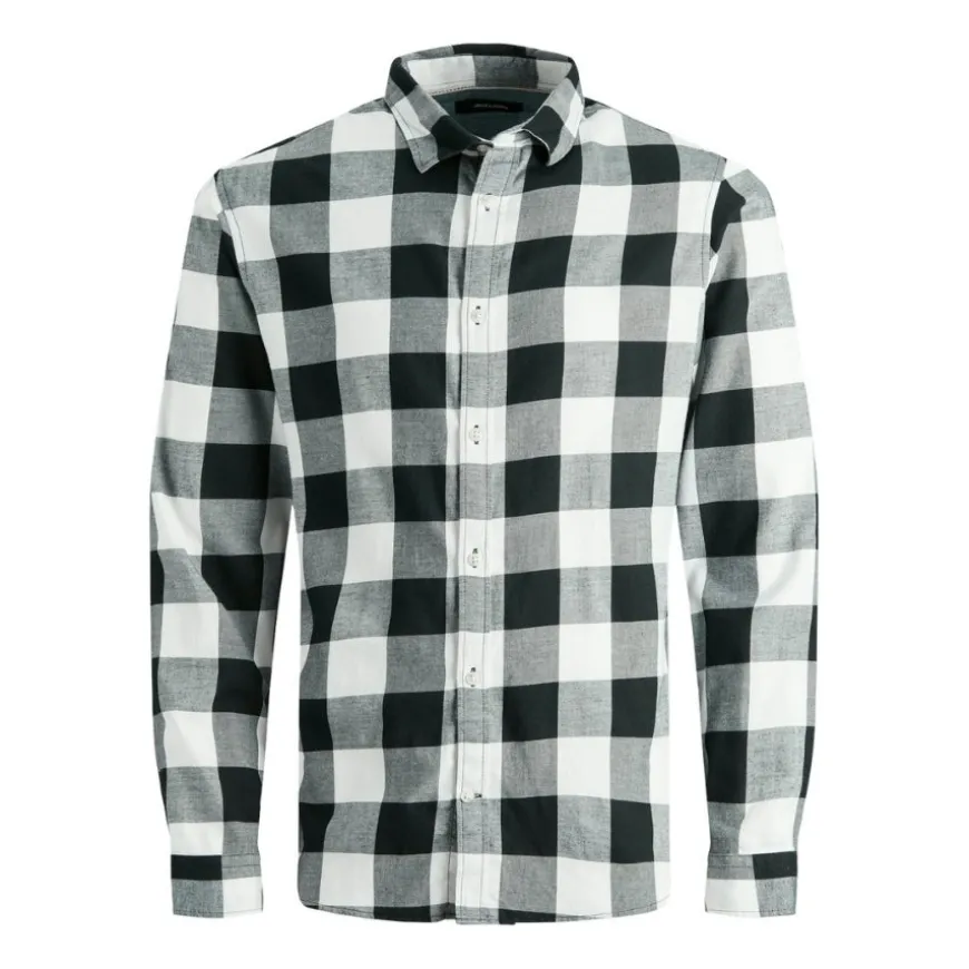 Camisas manga corta Jack & jones N.U. Jjegingham Twill Shirt L S Noos Jnr