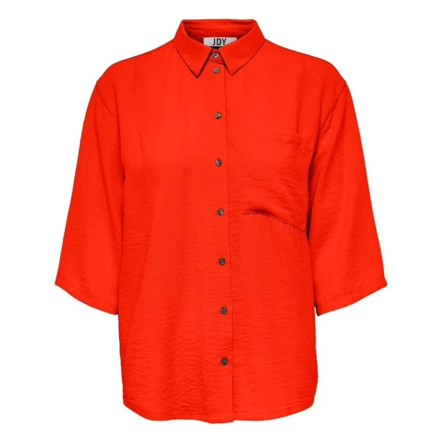 Camisas manga corta Jdy Jdydivya Life 3 4 Loose Shirt Wvn Noos
