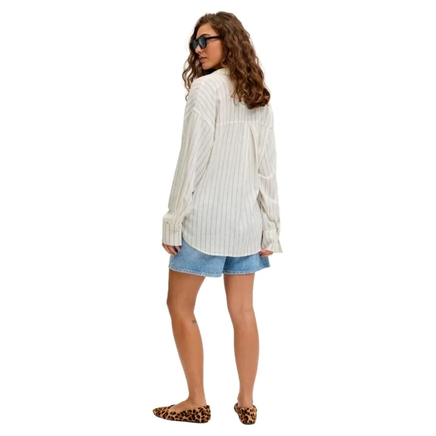 Camisas manga corta Jjxx Jxalmira Linen Blend Ls Shirt Wvn Ln