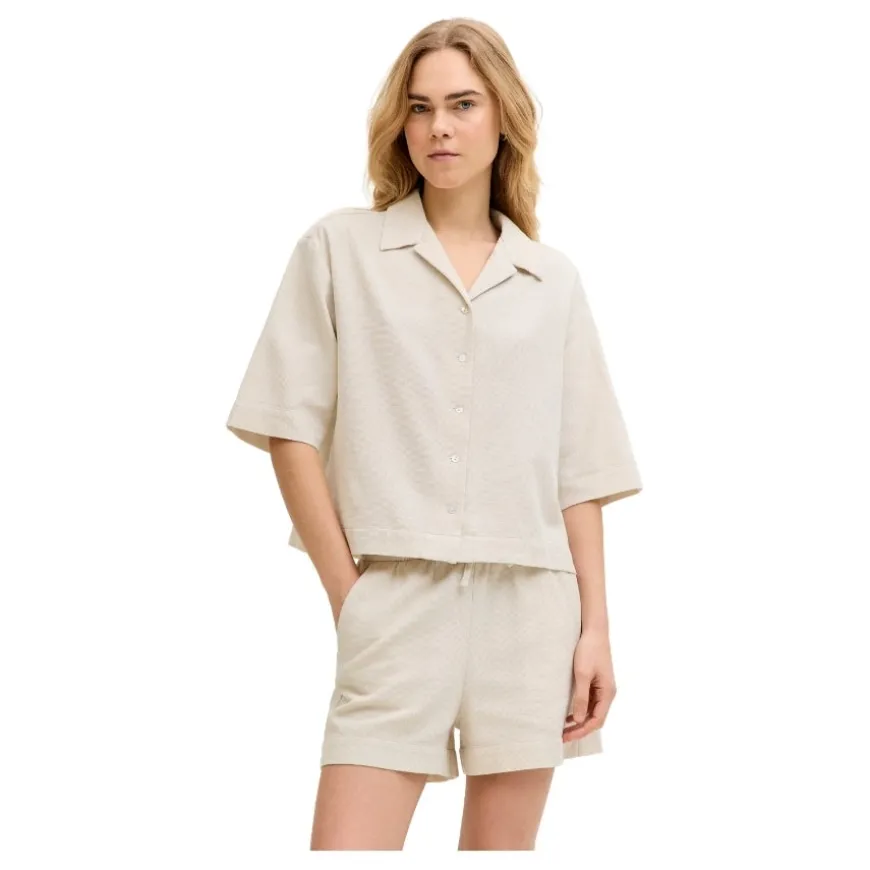 Camisas manga corta Jjxx Jxglobal Waffle 3 4 Resort Shirt Wvn