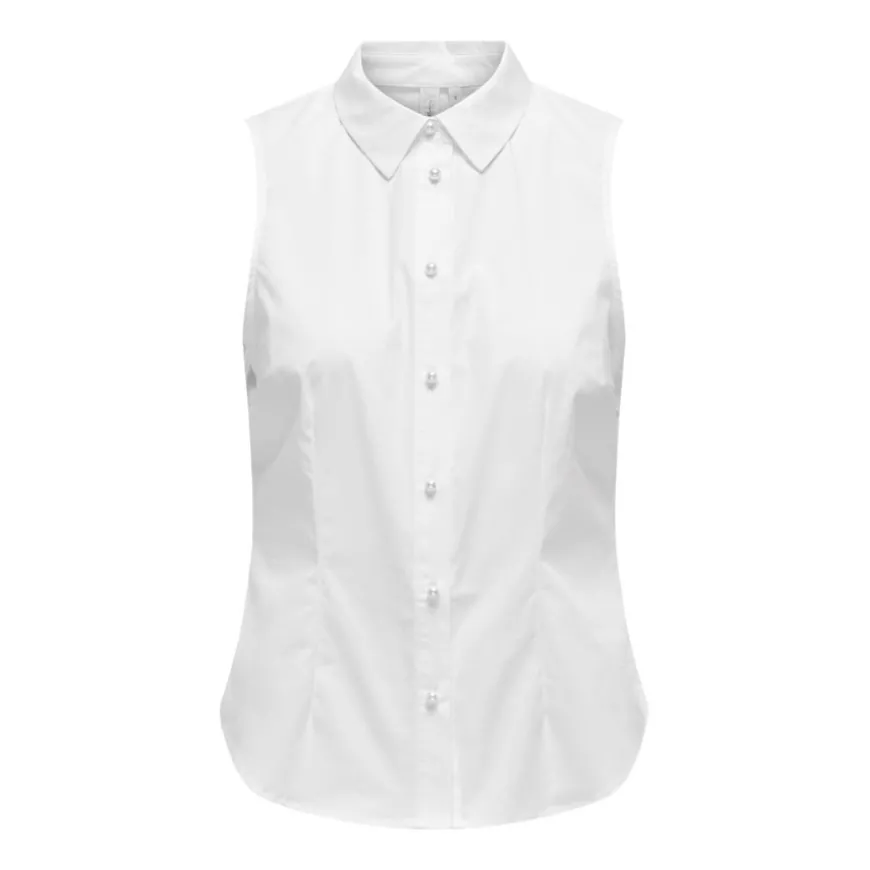 Camisas manga corta Only Onljune Como Sl Fitted Shirt Wvn