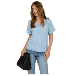 Camisas manga corta Only Onlcharis Life Cap Sleeve Shirt Wvn Cc