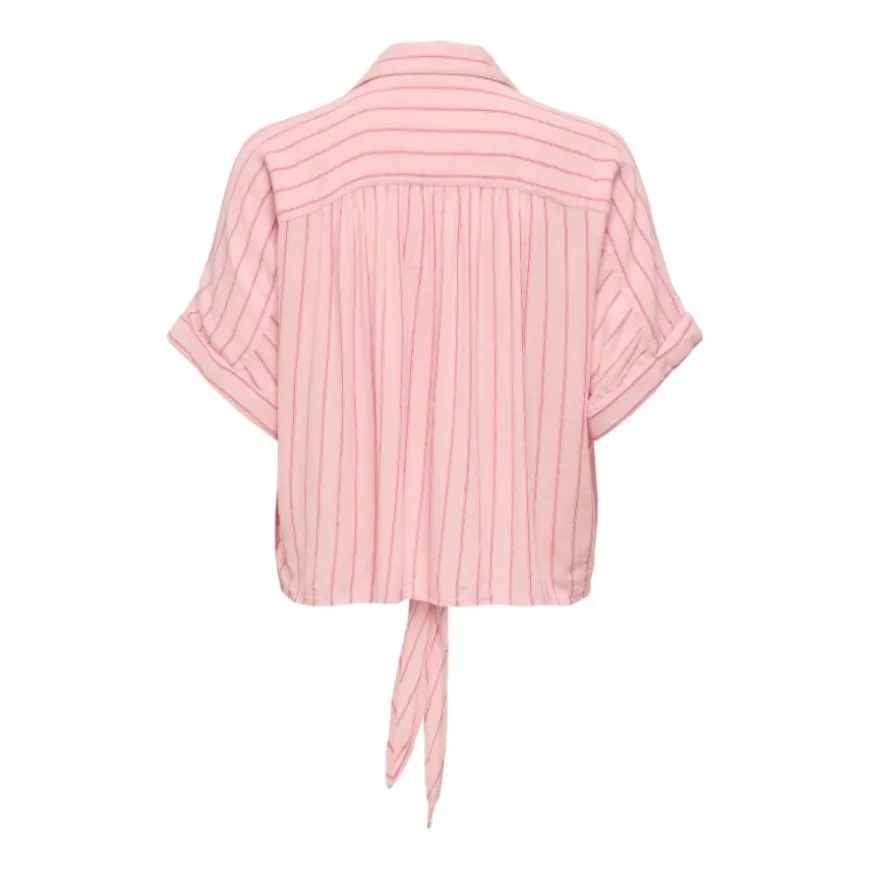 Camisas manga corta Only Onlpaula Life S S Tie Shirt Wvn Noos