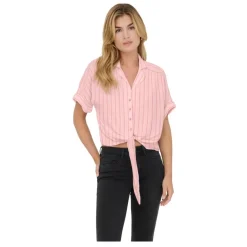 Camisas manga corta Only Onlpaula Life S S Tie Shirt Wvn Noos