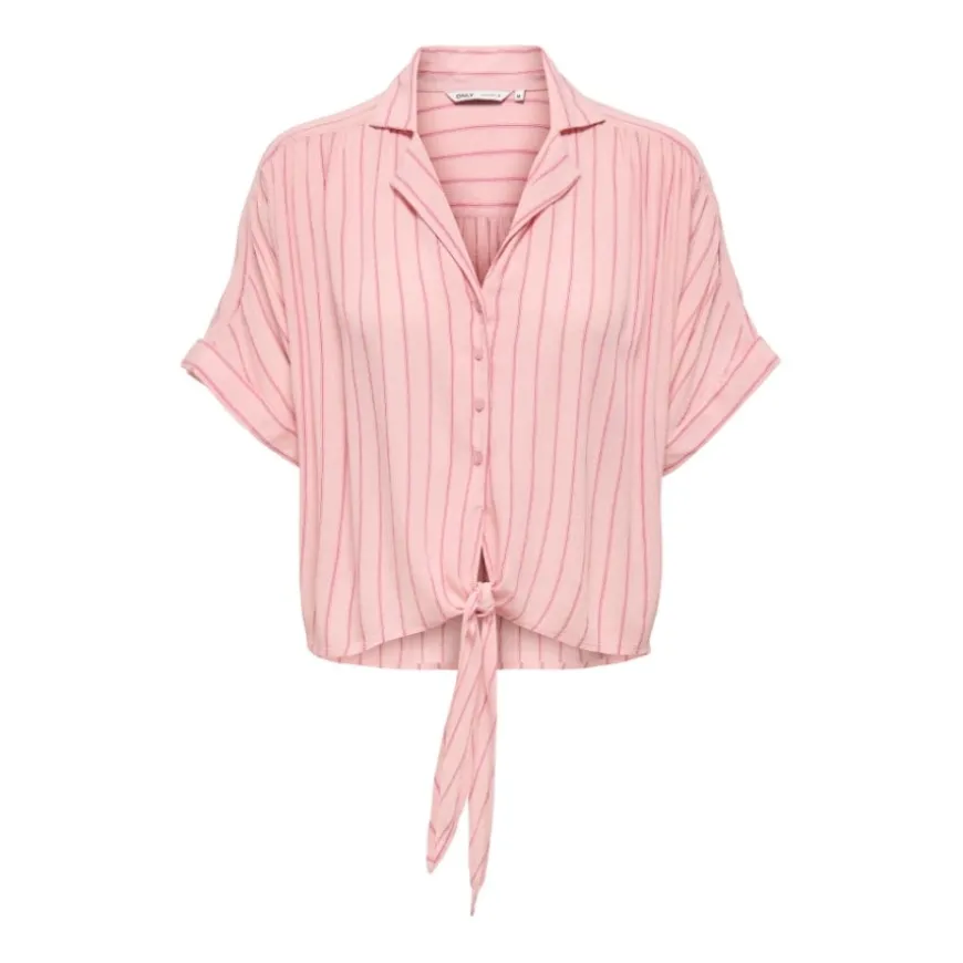 Camisas manga corta Only Onlpaula Life S S Tie Shirt Wvn Noos