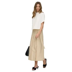 Camisas manga corta Only Onlgoa S S Linen Bl Shirt Cc Pnt