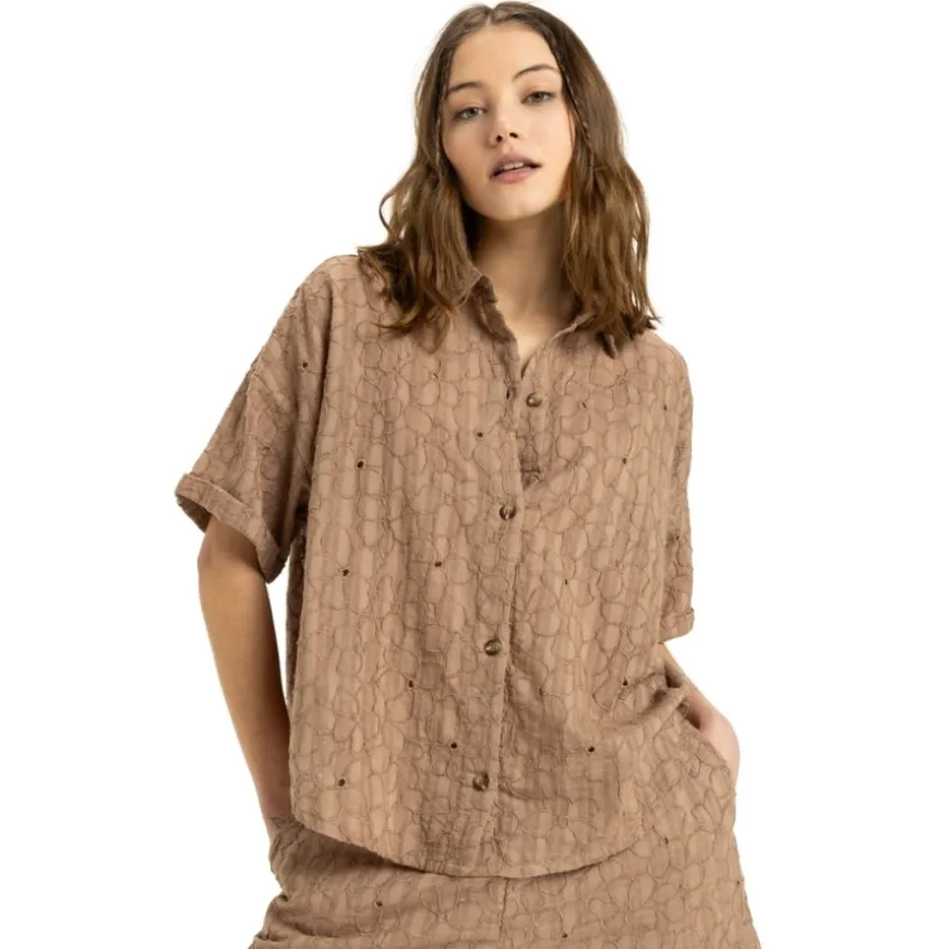 Camisas manga corta Roxy Beach Nostalgia Eyelet