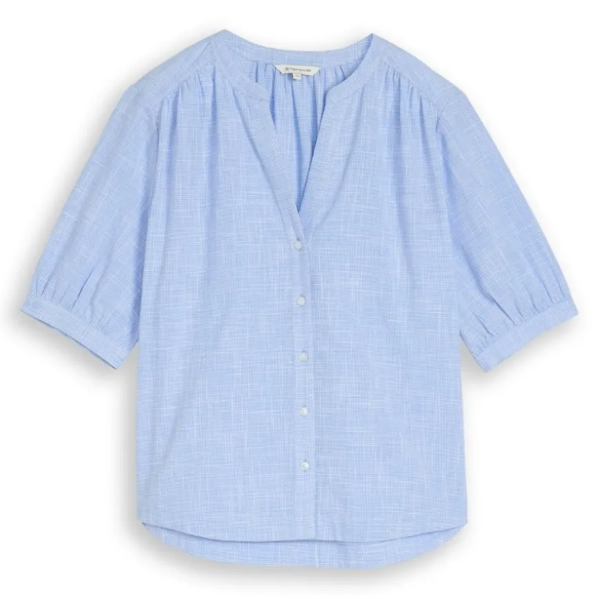 Camisas manga corta Tom tailor Blouse Shortsleeves Slub Structure
