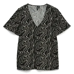 Camisas manga corta Vero moda Vmeasy Joy V-Neck Ss Blouse Wvn Ga