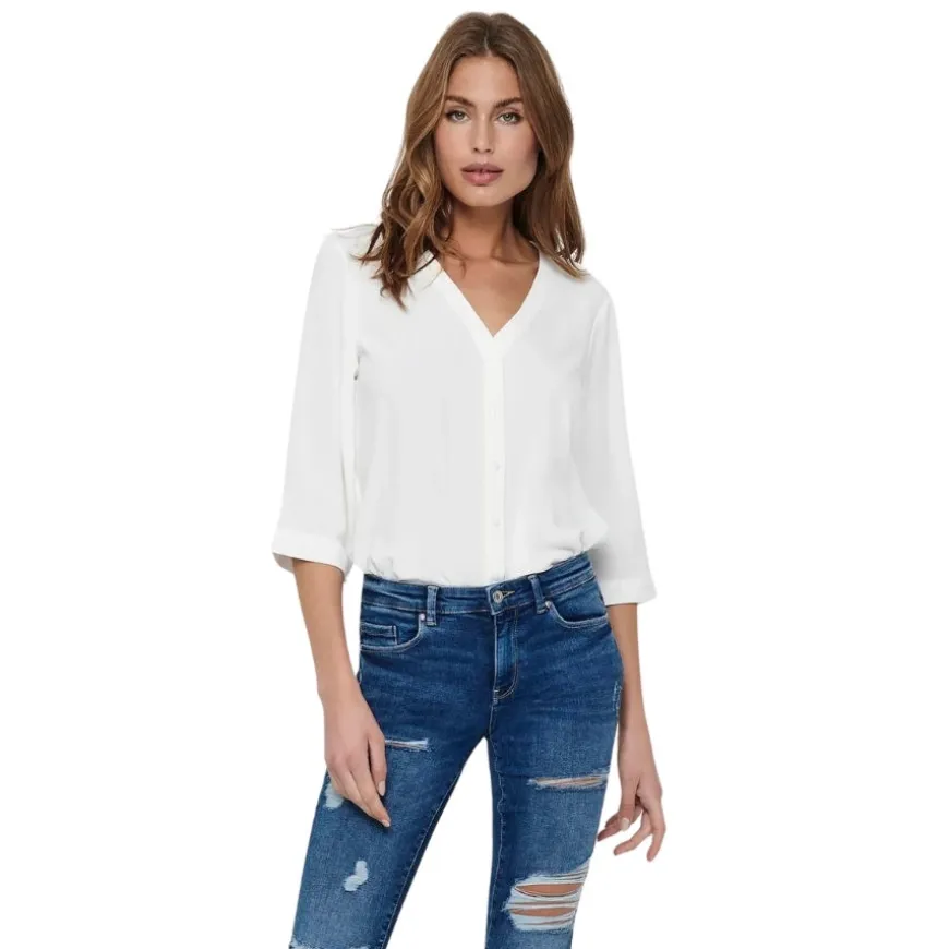 Camisas manga larga Jdy Jdylion Life Capote 3 4 Shirt Wvn Noos
