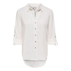 Camisas manga larga Only Onlgoa 3 4 Strap Linen Bl Shirt Cc Pnt