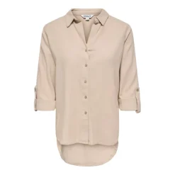 Camisas manga larga Only Onlgoa 3 4 Strap Linen Bl Shirt Cc Pnt