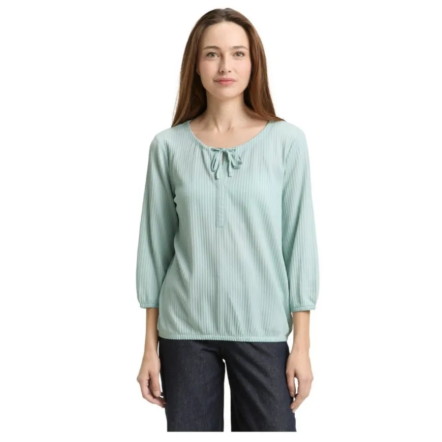 Camisas manga larga Tom tailor T-Shirt Striped Blouse With String