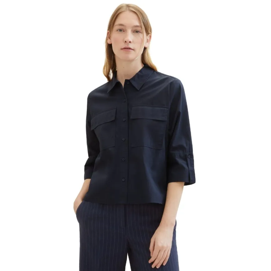 Camisas manga larga Tom tailor Easy Utility Blouse