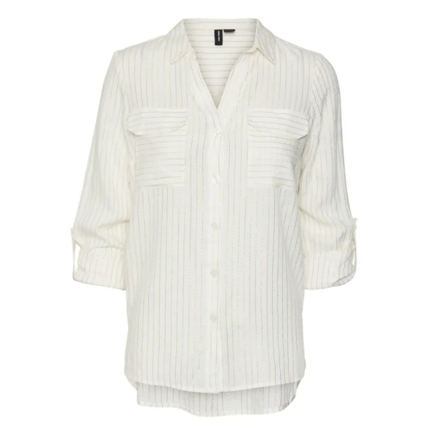 Camisas manga larga Vero moda Vmbumpy Ls Glitter Shirt Wvn Ga Noos