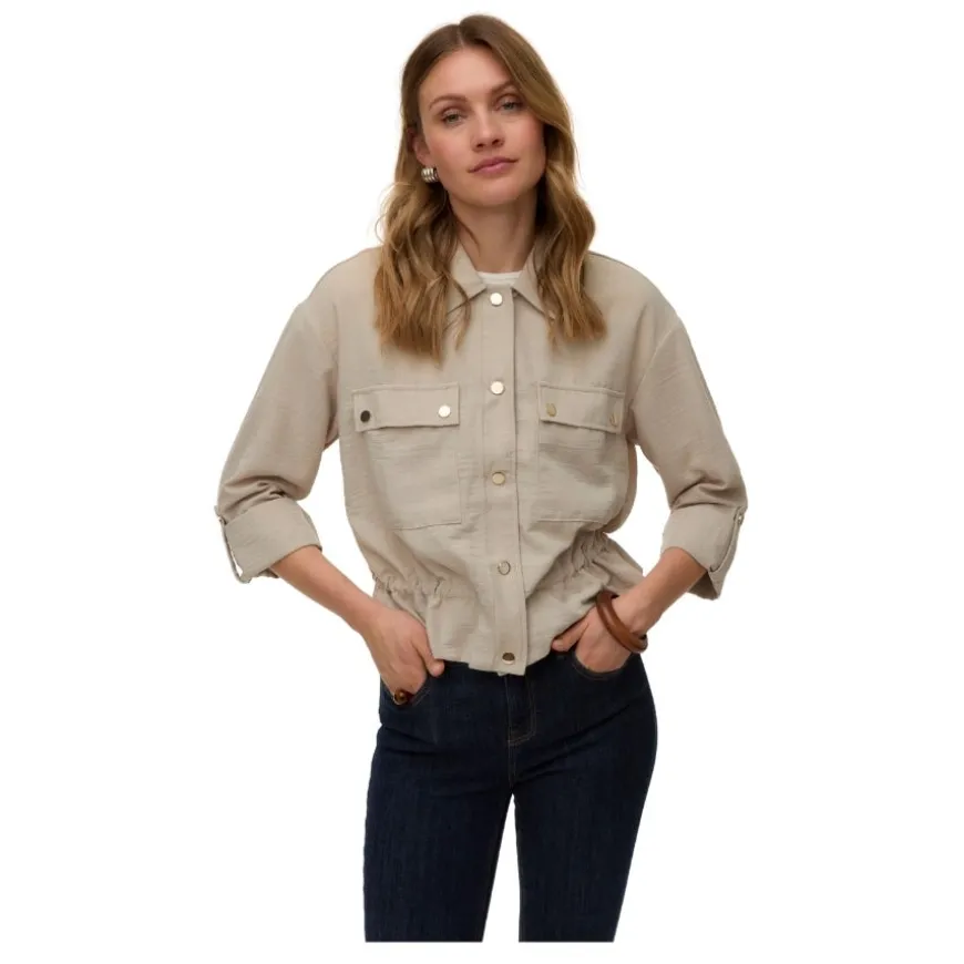 Camisas manga larga Vero moda Vmkinessa Ls Overshirt Wvn Btq
