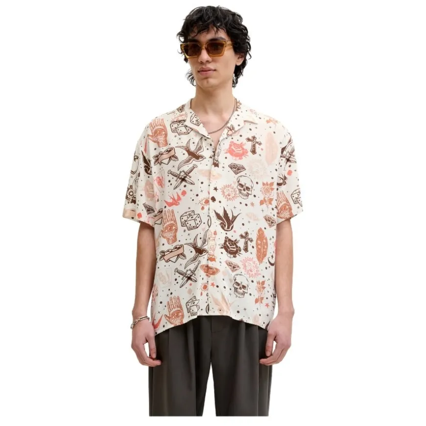 Camisas manga corta Jack & jones Jormiguel Aop Resort Shirt Ss Smu