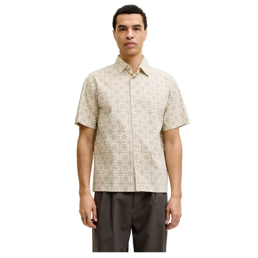 Camisas manga corta Jack & jones Jorcassis Seersucker Aop Shirt Ss