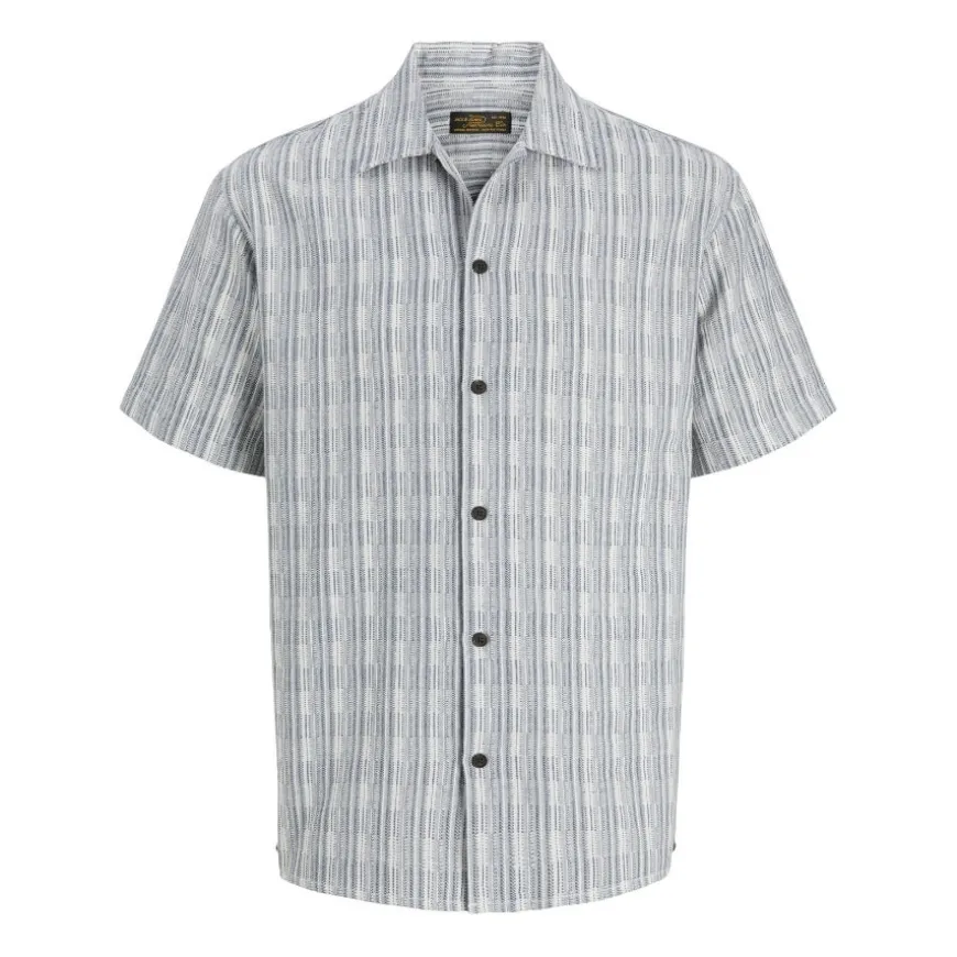 Camisas manga corta Jack & jones Jprblutiago Structure Ss Resort Shirt Sn