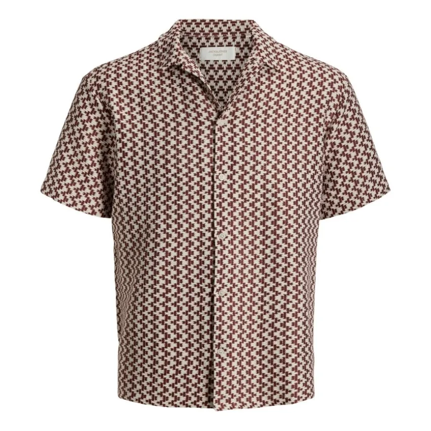 Camisas manga corta Jack & jones Jormontauk Crochet Shirt Ss Sa26 Ln