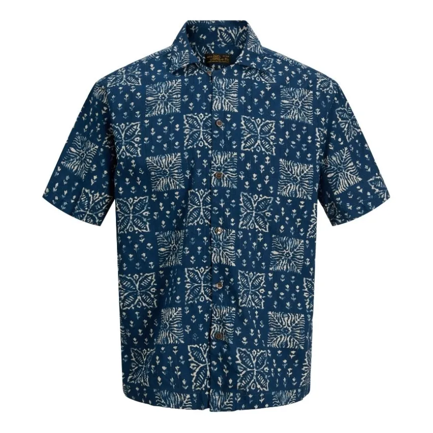 Camisas manga corta Jack & jones Jprblulyon Print Dobby S/S Shirt Sn