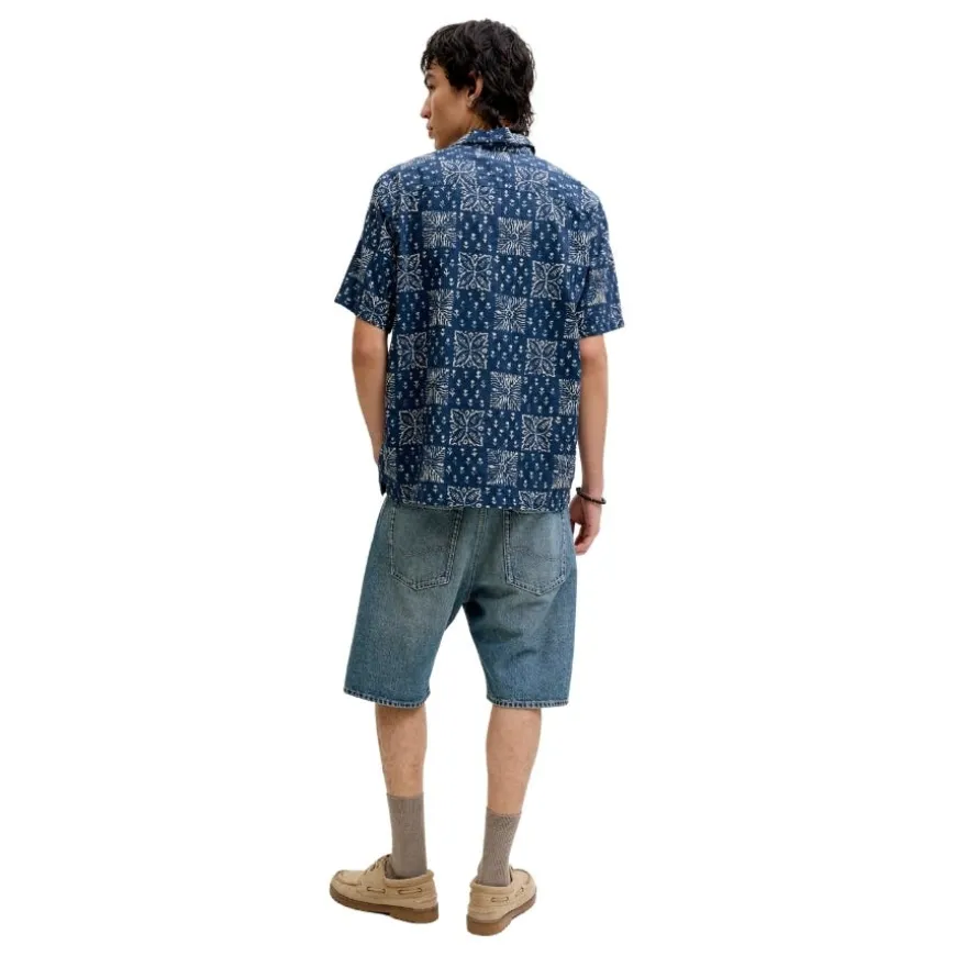 Camisas manga corta Jack & jones Jprblulyon Print Dobby S/S Shirt Sn