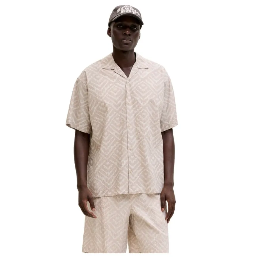 Camisas manga corta Jack & jones Jjmilo Seersucker Resort Shirt Ss