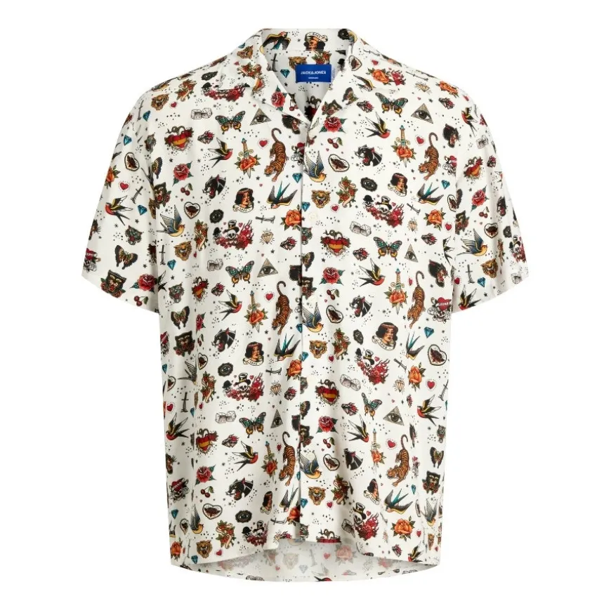 Camisas manga corta Jack & jones Jormiguel Aop Resort Shirt Ss Smu
