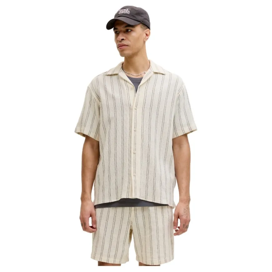 Camisas manga corta Jack & jones Jorcoba Stripe Resort Shirt Ss Sn