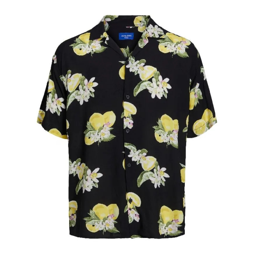 Camisas manga corta Jack & jones plus Jorluke Flores Resort Shirt Ss Pls