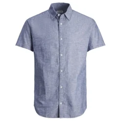 Camisas manga corta Jack & jones plus Jjelinen Blend Shirt Ss Sn Pls