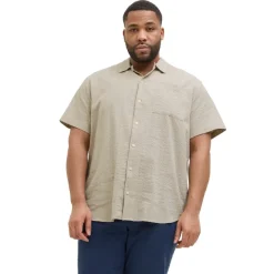 Camisas manga corta Jack & jones plus Jprcceaston Seersucker S S Shirt Pls