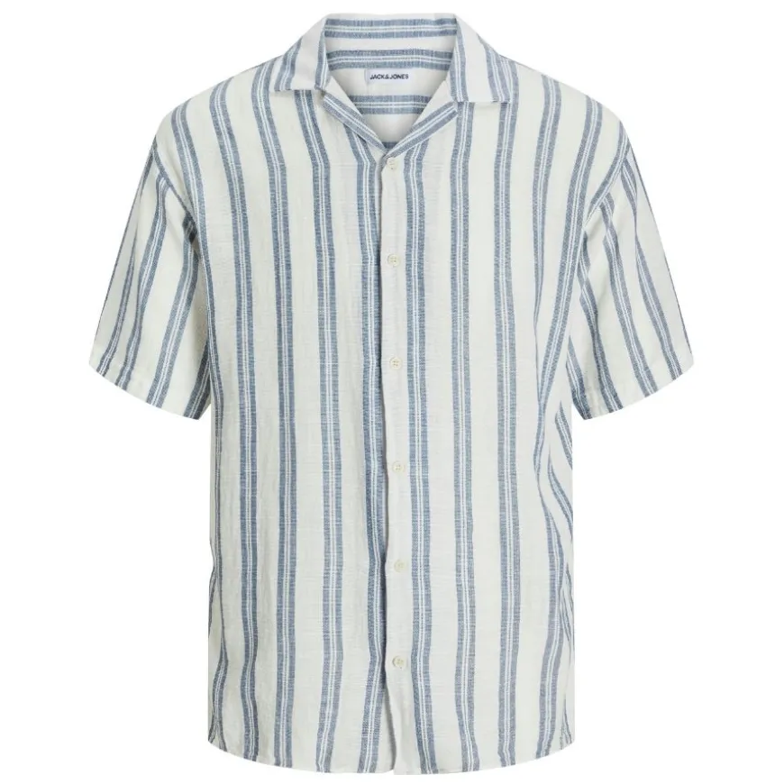 Camisas manga corta Jack & jones Jjeenzo Stripe Resort Shirt Ss Sn